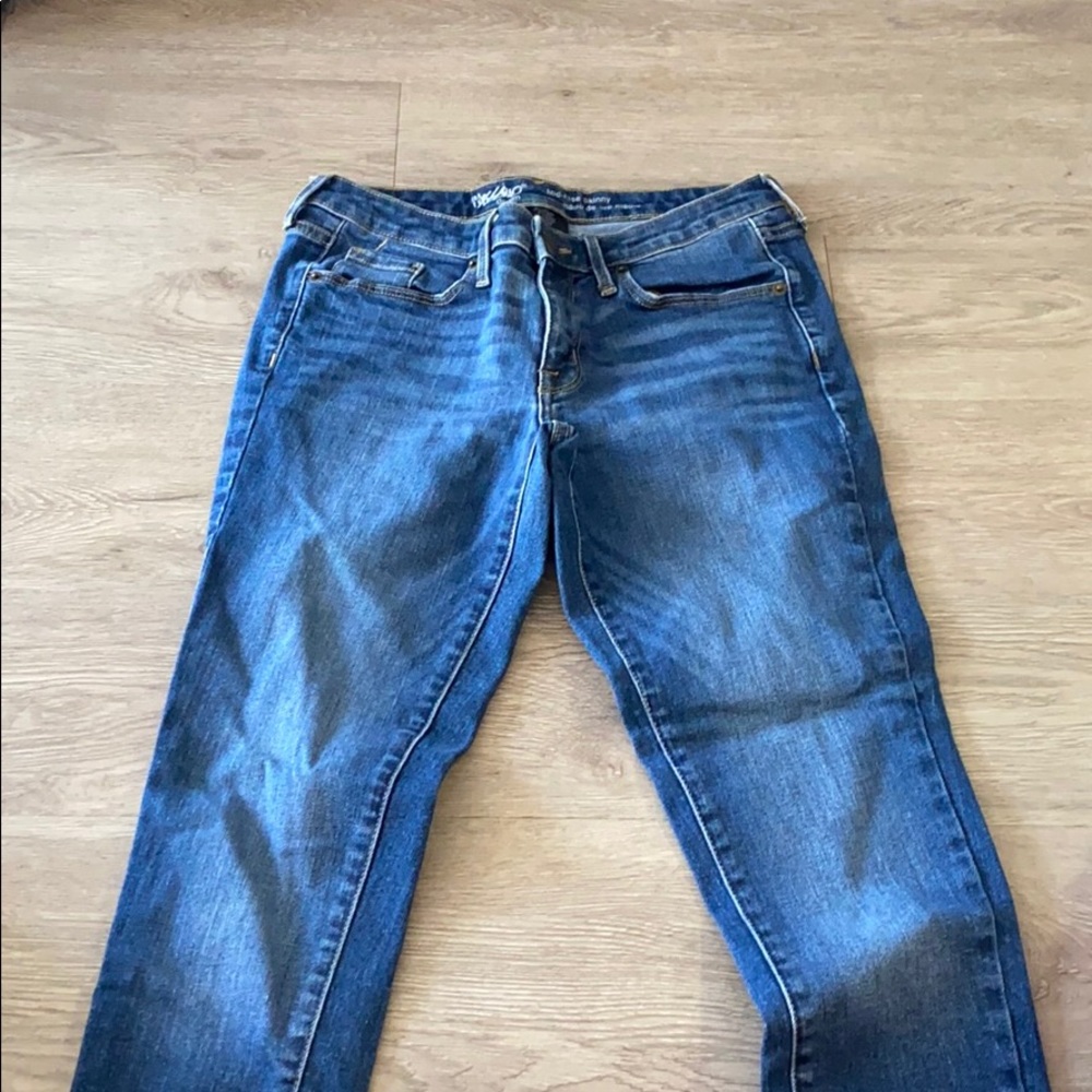 Mid rise skinny jeans
